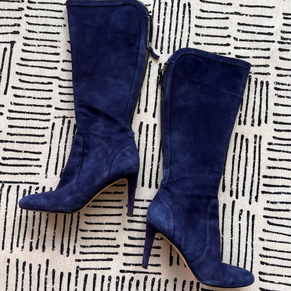 Nine West Blue Suede Boots